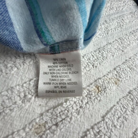 Club Room Men's Plaid Pattern Short Sleeve Casual Button Up Shirt Blue XXL - Picture 6 of 8